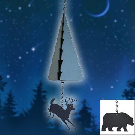 NORTH COUNTRY WIND BELLS INC North Country Wind Bells  Inc. 209.5001 Wilderness Bell with bear wind catcher 209.5001